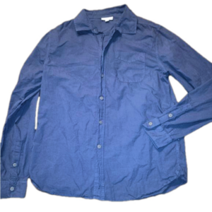 Dark Blue Buttondown Long Sleeve Shirt - Dip - Medium